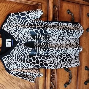 ADIDAS Animal Print Top Small
